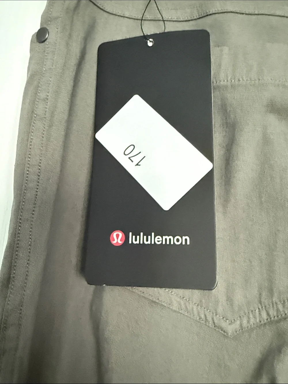 lululemon athletica Men's ABC Pant Slim 34”L in Washed Heathered Grey Sage